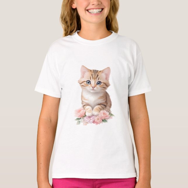Camiseta Blossomas de Felina Quadrados Quadrados (Frente)