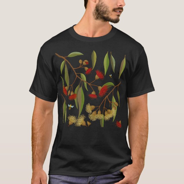 Camiseta Blossomas De Goma E Abelhas (Frente)