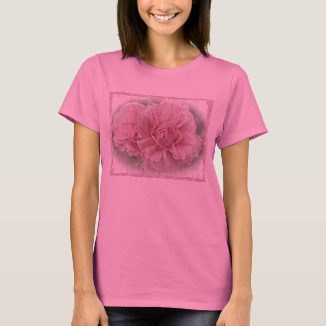 Camiseta Blossomas de Rosa de Subida Rosa (Frente)