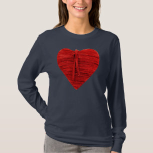 CAMISETA BLOUSA DO CORAÇÃO VERMELHO