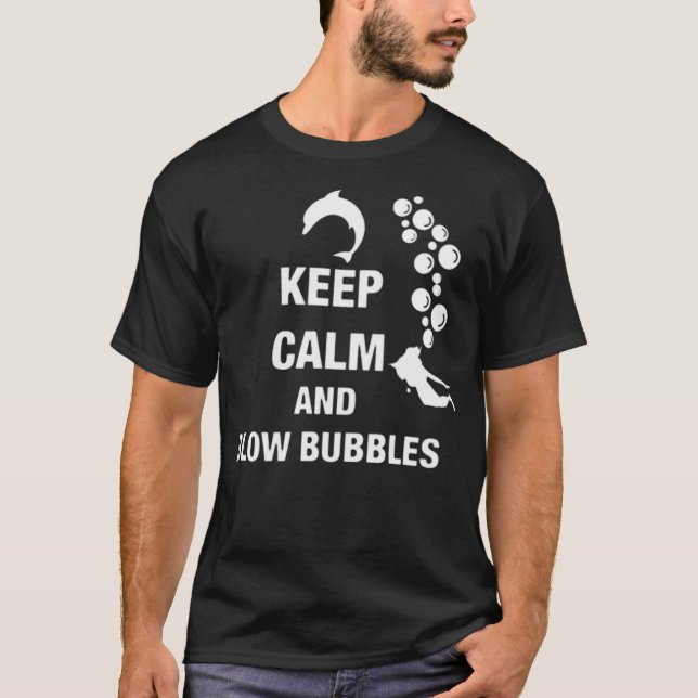 Camiseta Blow Bubbles cavalgando humor (Frente)