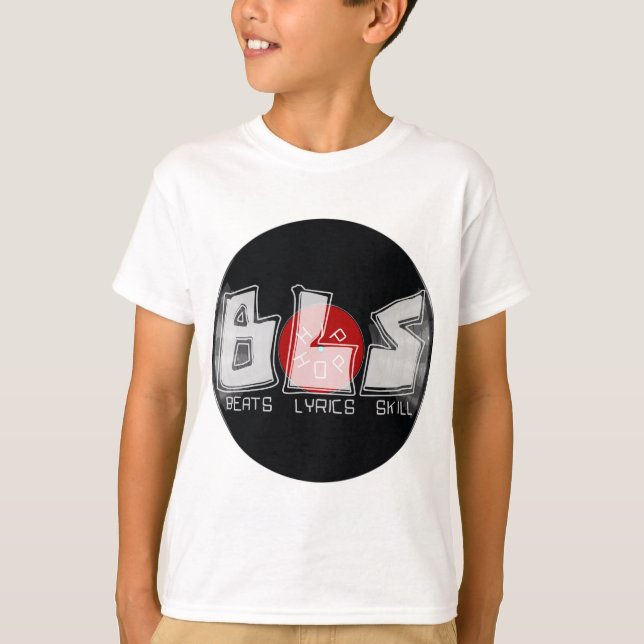 Camiseta BLS bate em letras hIP HOP (Frente)