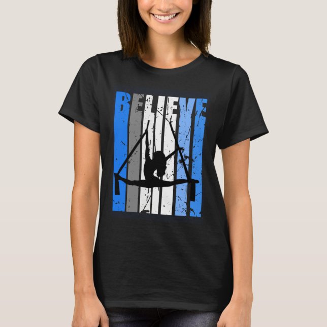 Camiseta Blue Air Yoga Dance Air Yoga Believe Motivating Da (Frente)