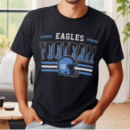 Camiseta Blue and Black Men da Equipe de Futebol Personaliz