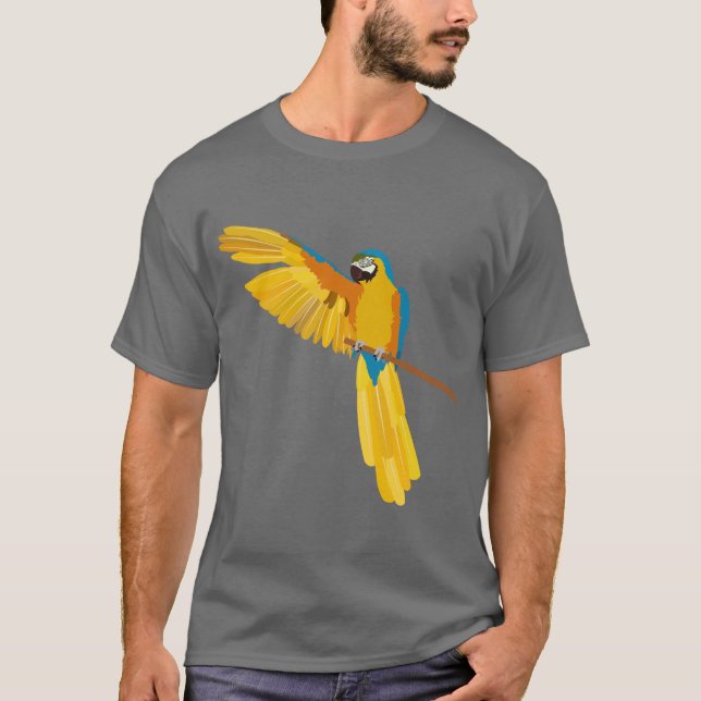 Camiseta Blue and gold macaw (Frente)