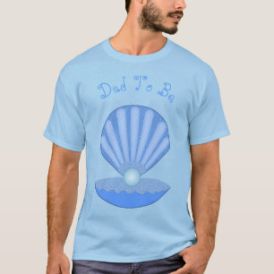 Camiseta Blue Baby Boy Oyster shell e Pai de Pérola