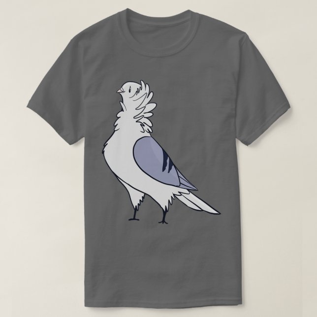 Camiseta Blue Bar Old German Owl Pigeon 2 (Frente do Design)