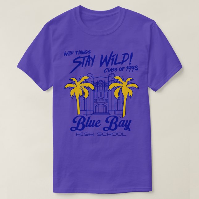 Camiseta Blue Bay Segundo grau Wild Things Movie (Frente do Design)