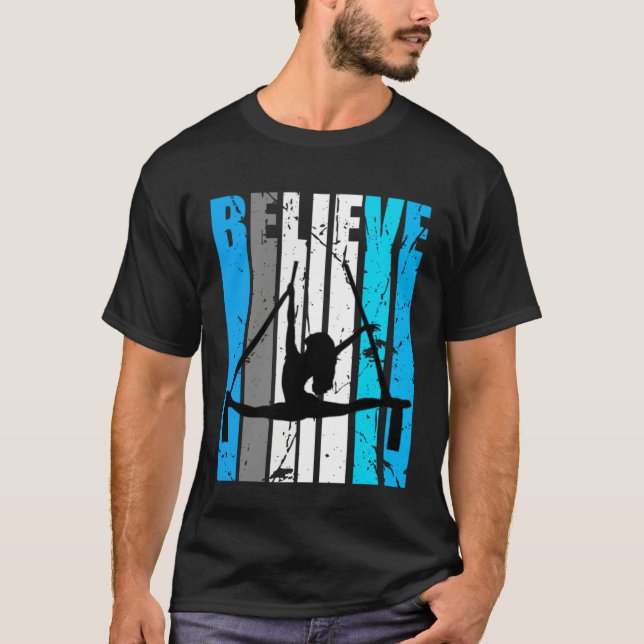 Camiseta Blue Believe Air Dancer Motivational Girls Dance R (Frente)
