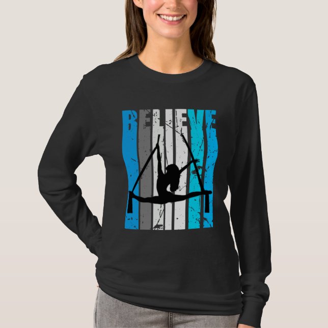 Camiseta Blue Believe Air Dancer Motivational Girls Dance R (Frente)
