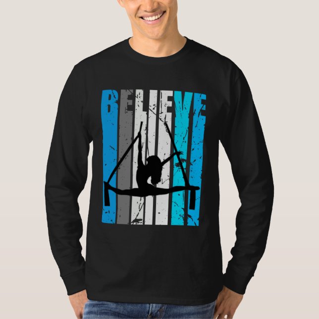 Camiseta Blue Believe Air Dancer Motivational Girls Dance R (Frente)