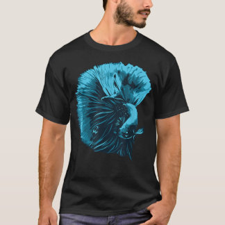 Camiseta Blue Betta Fish And Siamese Fighting Fish Aquarium