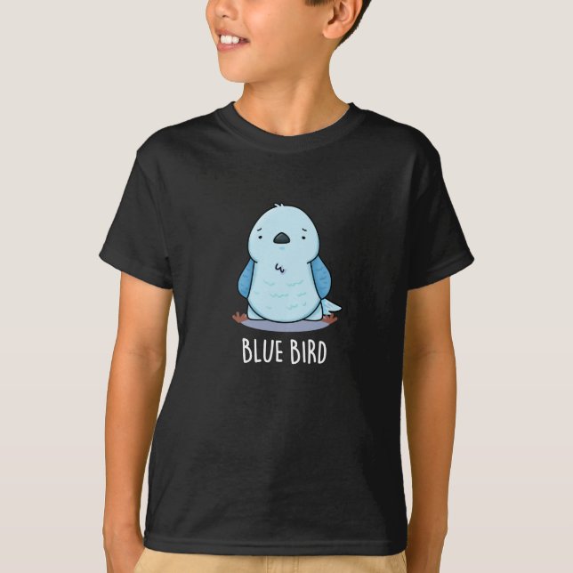 Camiseta Blue Bird Funny Animal Pun Dardo BG (Frente)