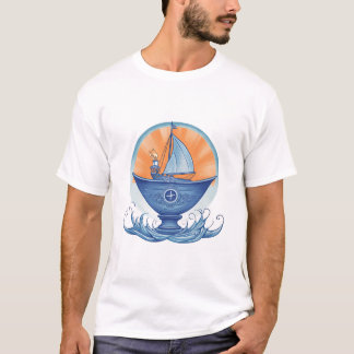Camiseta Blue Boat Chalice