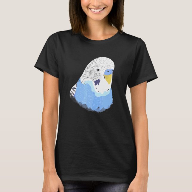Camiseta Blue Budget Budgerigar Parakeet Pet Bi (Frente)