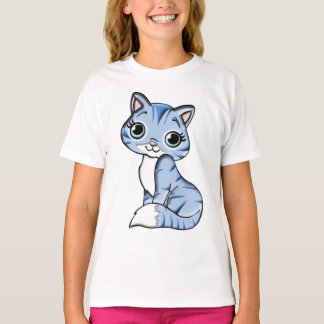 Camiseta Blue cat feline animal