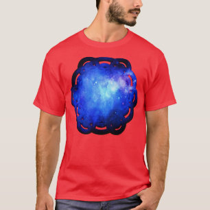 Camiseta Blue Cosmos Space Flower Of Life Mandala