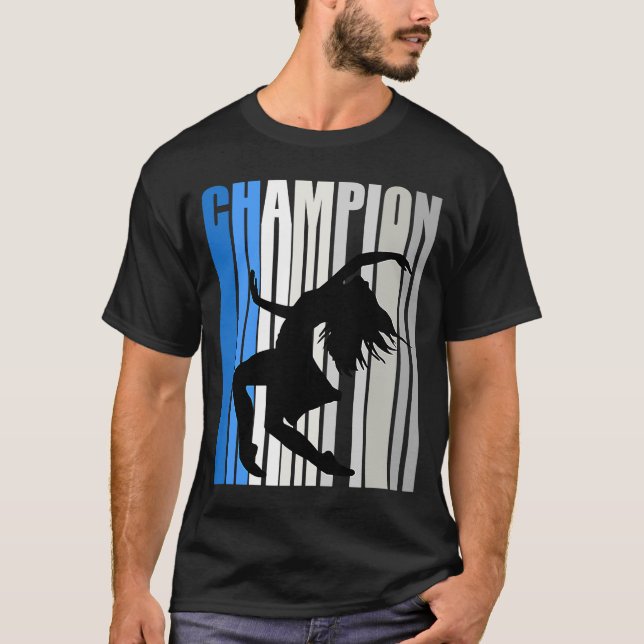 Camiseta Blue Dance Champion Girls Birthdaytheatrance Dance (Frente)