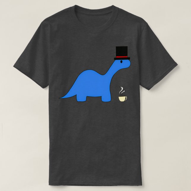 Camiseta Blue Dapper Dino (Frente do Design)