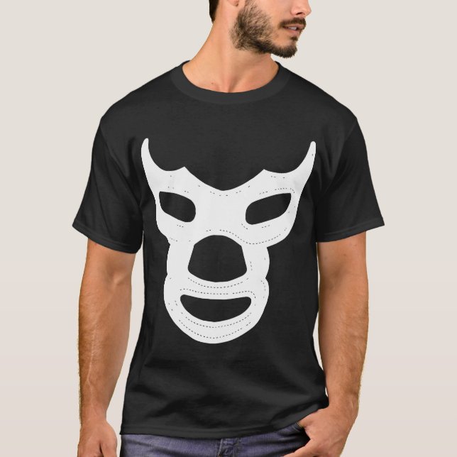Camiseta Blue Demon Tee Mexicano Luchador El Santo Lucha Li (Frente)