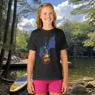 Camiseta Blue Dragon Sunburst Guitar Music