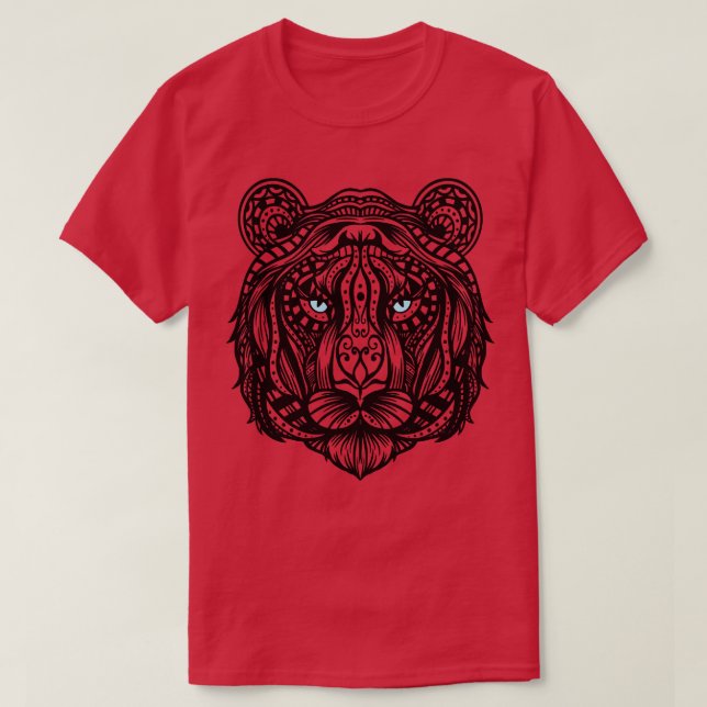 Camiseta Blue Eyes Tiger Big Cat (Frente do Design)