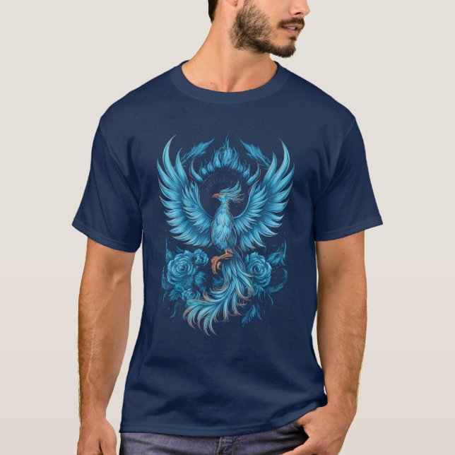 Camiseta Blue Fire Phoenix (Frente)