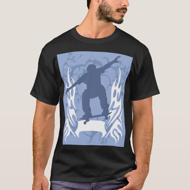 Camiseta Blue Flame Skater (Frente)