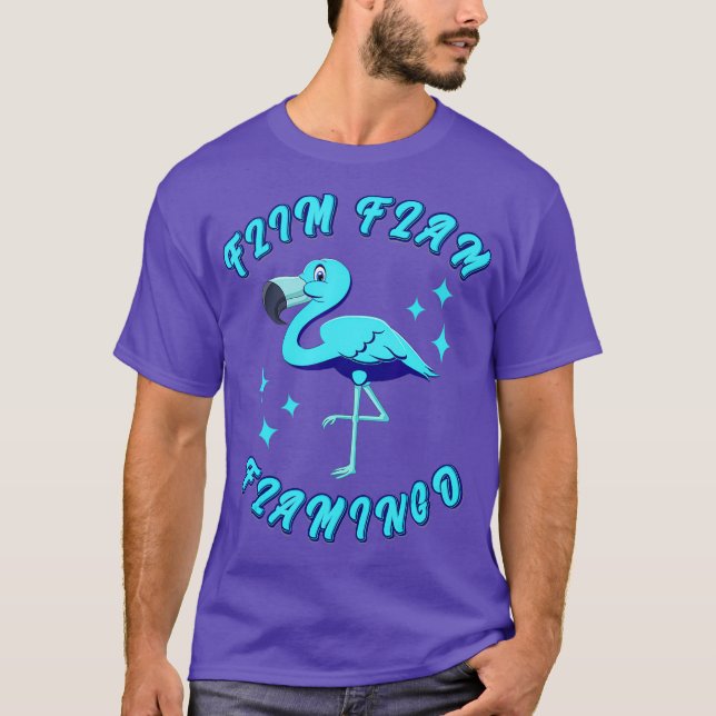 Camiseta Blue Flim Flam Boys Flim Flam Flamingo Animal (Frente)