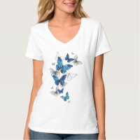 Blue Flying Butterflies Morpho