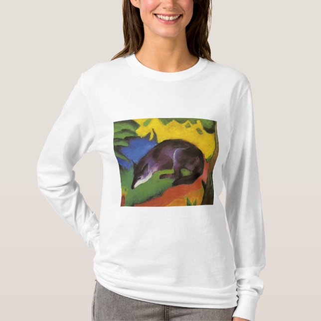Camiseta Blue Fox (por Franz Marc) (Frente)