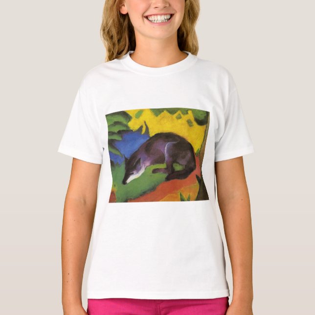 Camiseta Blue Fox (por Franz Marc) (Frente)