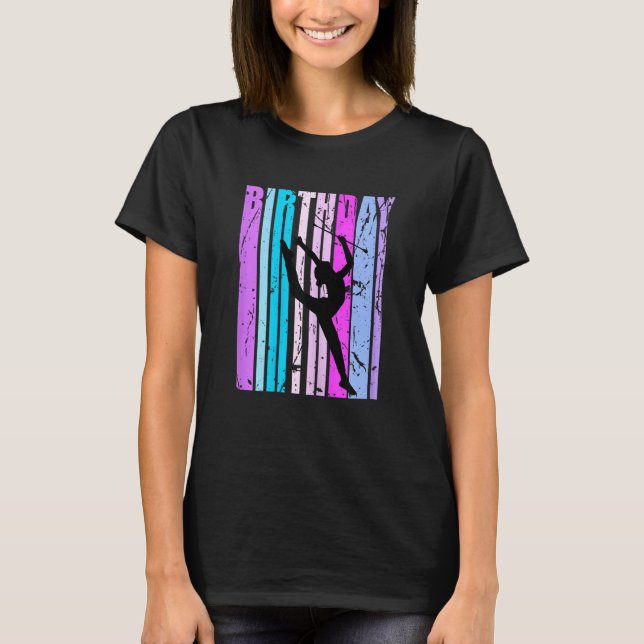 Camiseta Blue Girls Rhythmic Gymnastics Womens Grandaughter (Frente)