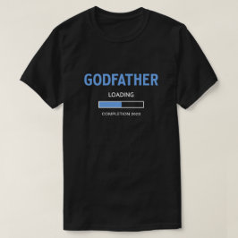 Camiseta Blue Goddad Carregando Data de Conclusão Bebê