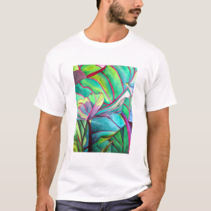 Camiseta Blue Hawaii - Folhagem tropical