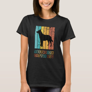 Camiseta Blue Heeler - australiano Cattle Dog Vintage Sunse