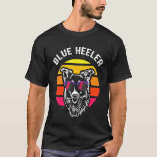 Camiseta Blue Heeler Cão Australiano de Gado Cão Bonito