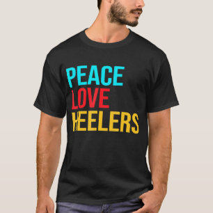 Camiseta Blue Heeler Heeler Peace Love Heeler