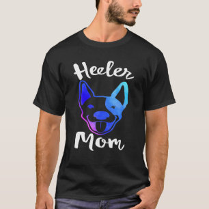 Camiseta Blue Heeler Mãe Australiana Cattle Cog Mama Girls