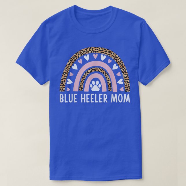 Camiseta Blue Heeler Mãe Mãe Mãe Gente Australiana Cattle R (Frente do Design)