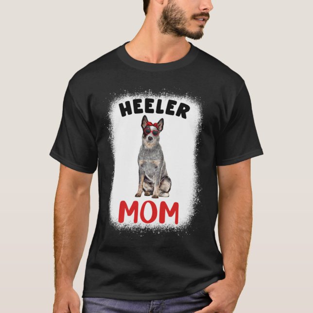 Camiseta Blue Heeler Mom Mama Australian Cattle Dog  Owner  (Frente)
