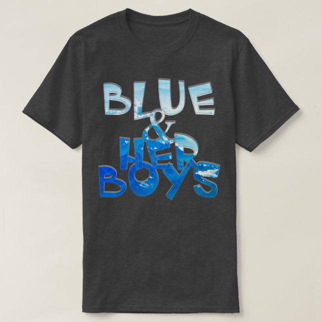 Camiseta Blue Her Boys (Frente do Design)