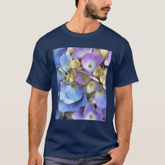 Camiseta Blue Hydrangea Shrub Artístico Bossom