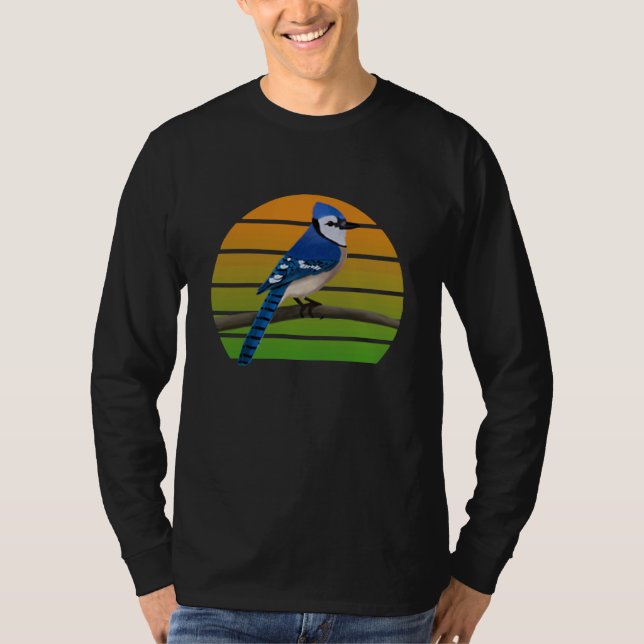 Camiseta Blue Jay Bird Birder Bird Birdwatcher Animal Biolo (Frente)