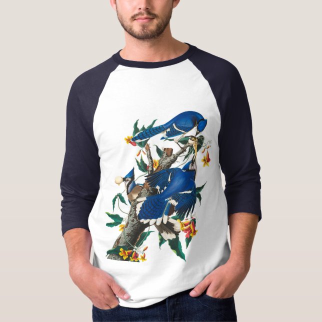 Camiseta Blue Jay por John James Audubon (Frente)
