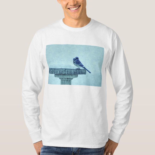 Camiseta Blue Jays Winter Feeding Painterly (Frente)