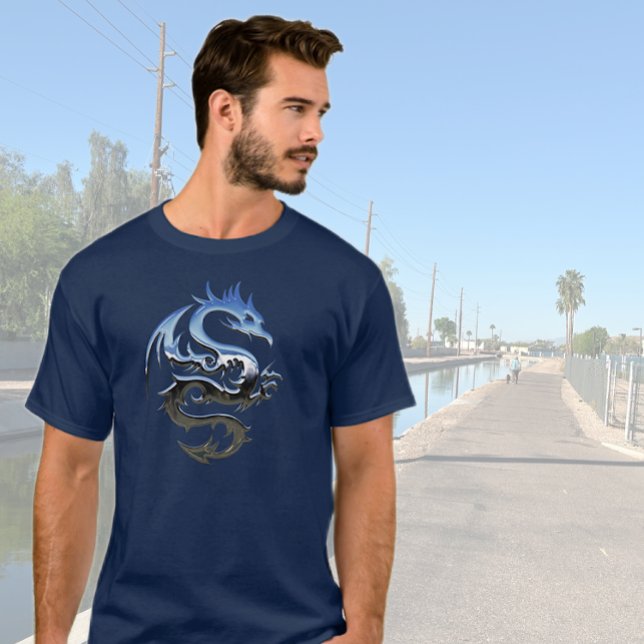 Camiseta Blue King Dragon (Criador carregado)