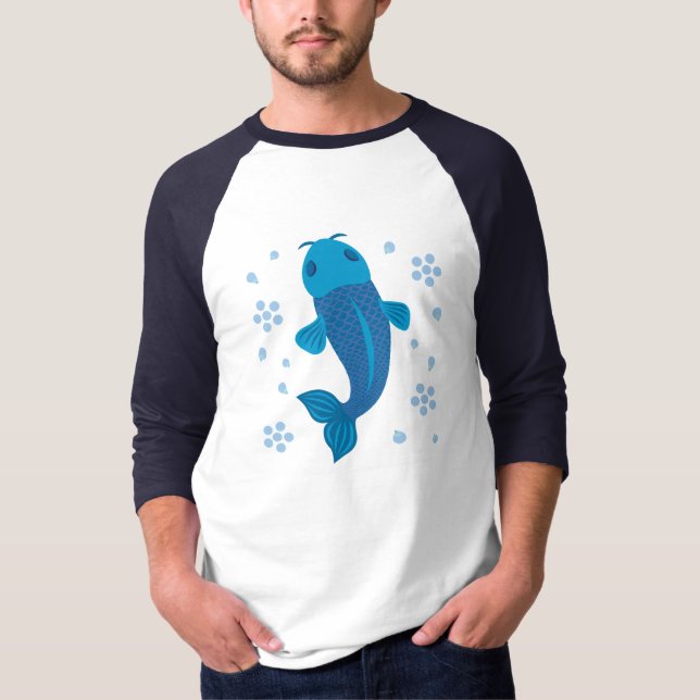 Camiseta Blue Koi Fish (Frente)