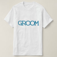 Blue Lettering "Groom" | FESTA DE CASAMENTO