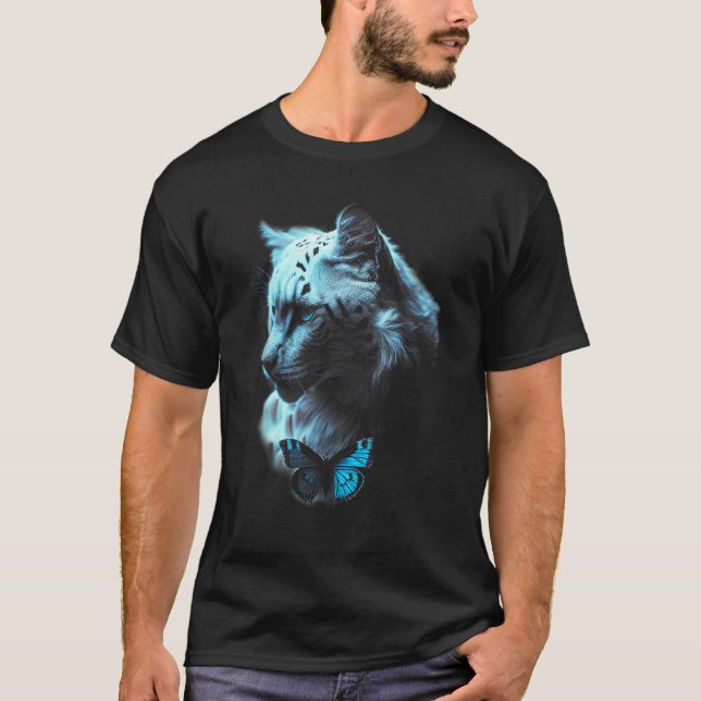Camiseta Blue Lion Blue eyes Big Cat (Frente)